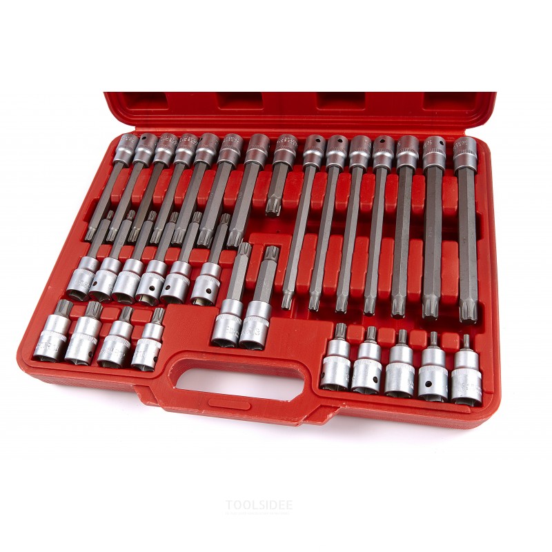 HBM Profi 32-Delige 1/2 Ribe Doppenset HBM Profi 32-Delige 1/2 Ribe Doppenset