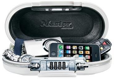 MasterLock Mobile Safe, 4 Ziffern 102x45mm weiß MasterLock Mobile Safe, 4 Ziffern 102x45mm weiß