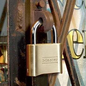 MasterLock kombinationslås, 51mm, O8mm, beslag 57mm