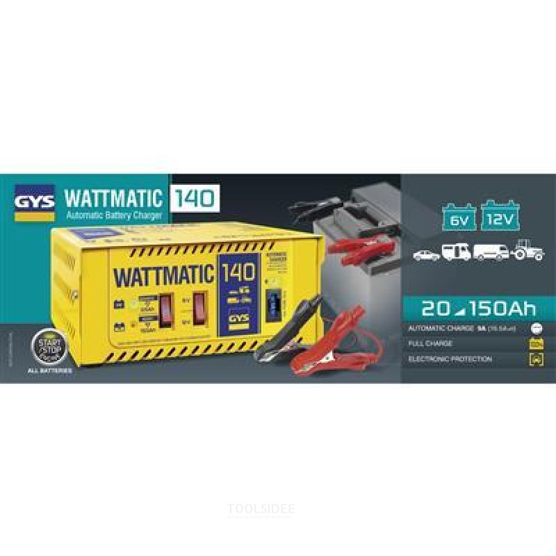 GYS Batterioplader Wattmatic 140 6V / 12V, automatisk