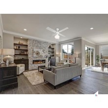 Bestron Loftblæser med lampe hvid / ahorn 102cm