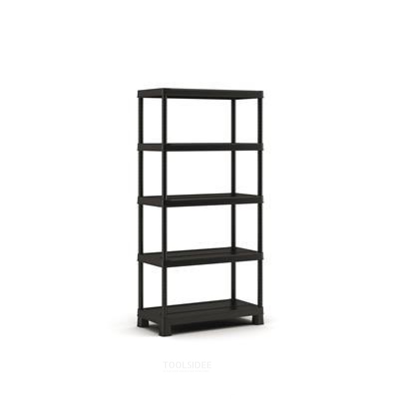 Keter Rack, Tribac, 5 shelves, 90cm, black