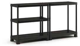 Keter Rack, Tribac, 5 Regale, 90 cm, schwarz