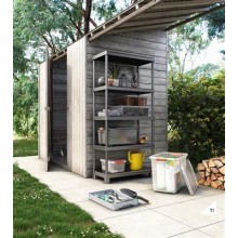 Keter Rack, Tribac, 5 Regale, 90 cm, schwarz