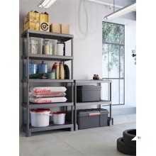 Keter Rack, Tribac, 5 Regale, 90 cm, schwarz