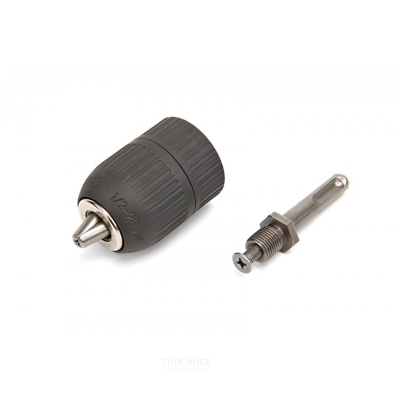 HBM 1/2 - 20 keyless drill chuck 2-13 mm. Incl sds pin