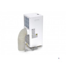 HBM compacte mobiele airco 9.000 BTU/h, 30 m², energielabel A, 4 standen, timer, afstandsbediening, wielen, wit HBM compacte mobiele airco 9.000 BTU/h, 30 m², energielabel A, 4 standen, timer, afstandsbediening, wielen, wit