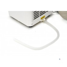 HBM compacte mobiele airco 9.000 BTU/h, 30 m², energielabel A, 4 standen, timer, afstandsbediening, wielen, wit HBM compacte mobiele airco 9.000 BTU/h, 30 m², energielabel A, 4 standen, timer, afstandsbediening, wielen, wit