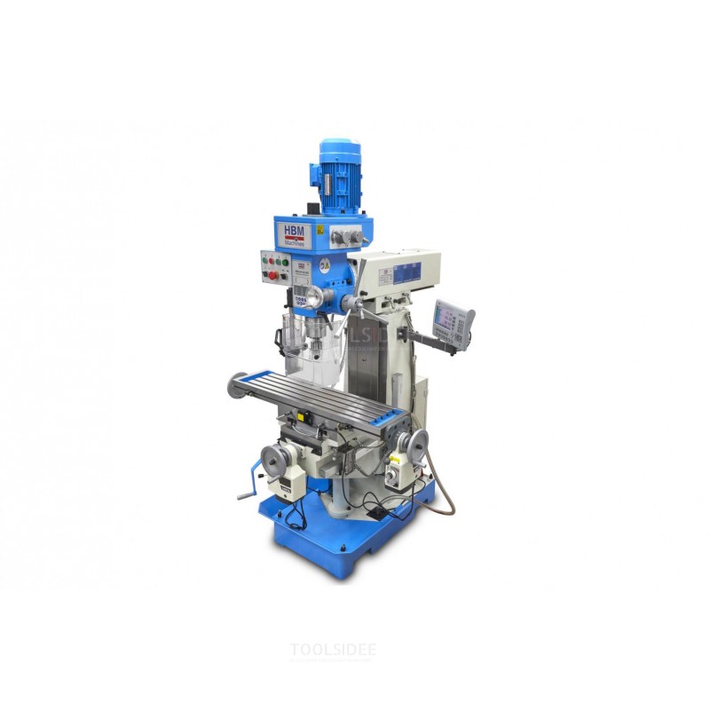 HBM BF 60 Professional Milling Machine With 3 Axis LCD Digital Readout System