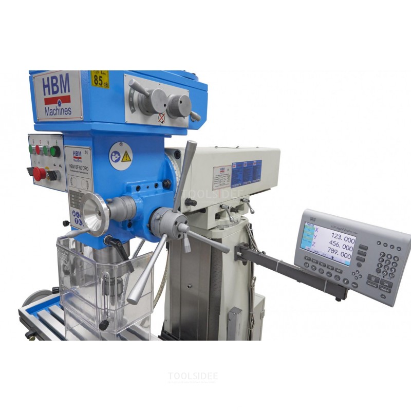 HBM BF 60 Professional Milling Machine With 3 Axis LCD Digital Readout System