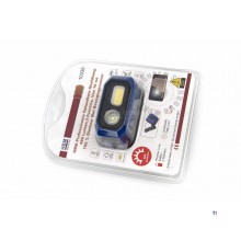 HBM Professionele Oplaadbare Hoofdlamp 480 Lumen, 3 Functies, Van 10 tot 100 % Dimbaar Met Bewegings