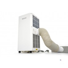 HBM kompakt mobil luftkonditionering 9.000 BTU/h, flyttbar, timer, fjärrkontroll, energiklass A, 30 m²