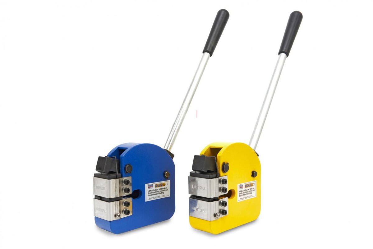 HBM 2-delt strekk- og knebøymaskiner med 63 mm ekstra dyp lossing