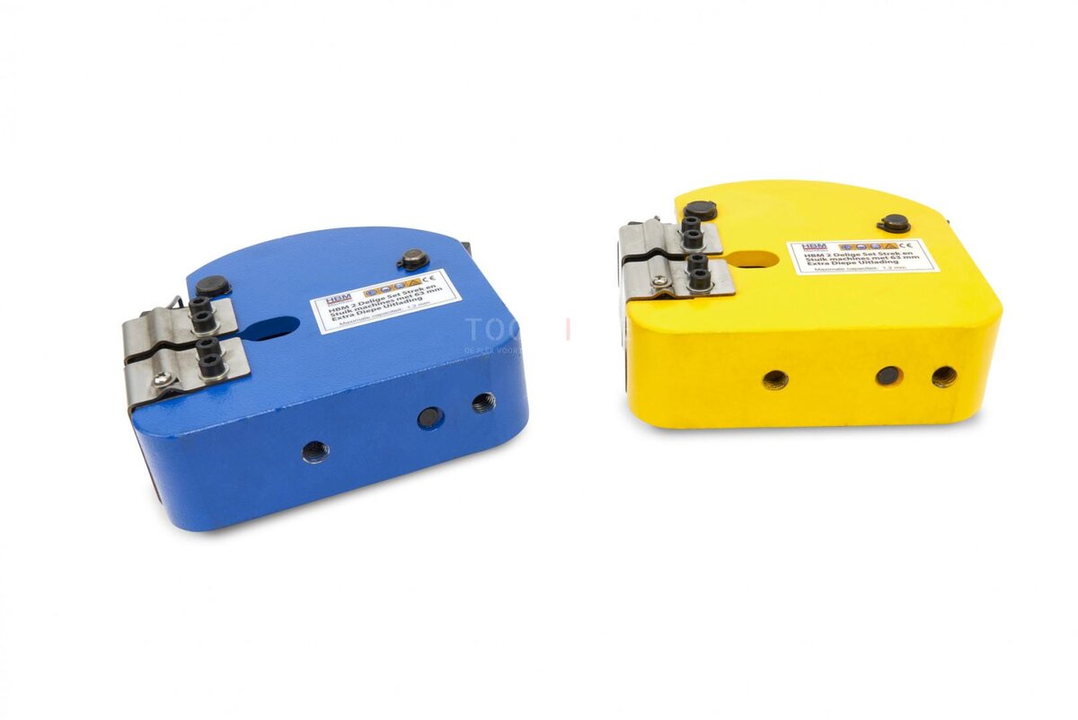 HBM 2-delt strekk- og knebøymaskiner med 63 mm ekstra dyp lossing