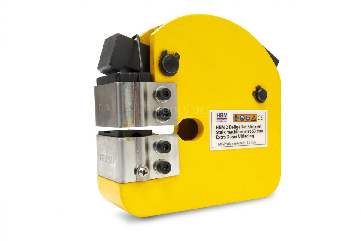 HBM 2-delt strekk- og knebøymaskiner med 63 mm ekstra dyp lossing