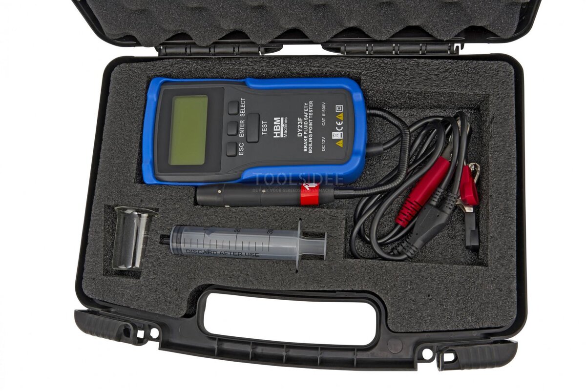Digitales Bremsflüssigkeits- und Siedepunktmessgerät von HBM (für DOT 3, DOT 4, DOT 5, DOT 5.1 und Super DOT 4)