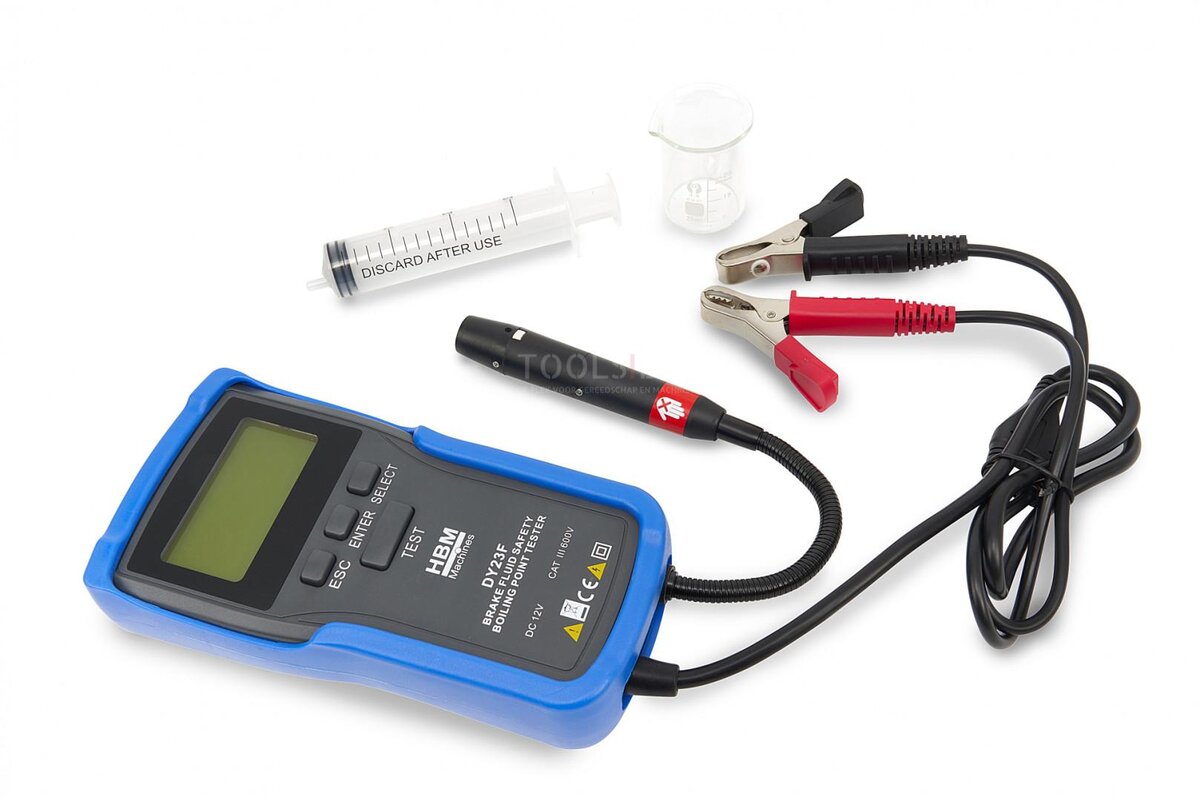 Digitales Bremsflüssigkeits- und Siedepunktmessgerät von HBM (für DOT 3, DOT 4, DOT 5, DOT 5.1 und Super DOT 4)