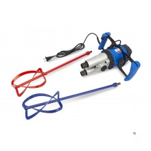 HBM Professional 1800 Watt Concrete and Paint Mixer with Double Whisk - second-hand