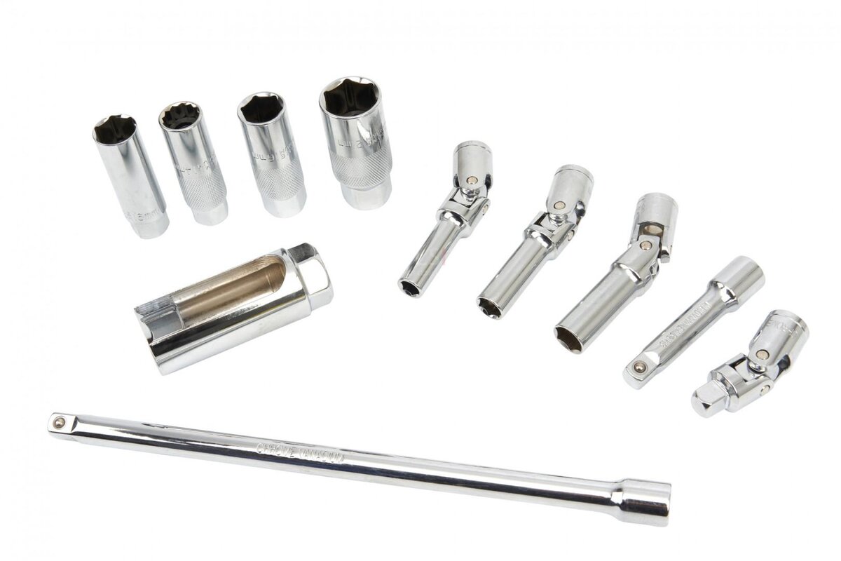 HBM 11-delt tennplugguttakssett med 3/8 opptak