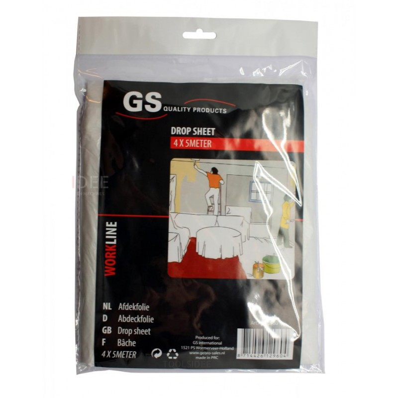 GS-kvalitetsprodukter Täckfolie / presenning 4x5m