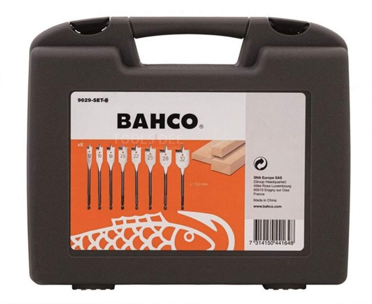 Bahco 9629-Set-8 8 Piece Speed Drill Set In Storage Casek Bahco 9629-Set-8 8 Piece Speed Drill Set In Storage Casek