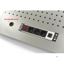 HBM Werkzeugtafel 105 x 61 cm inklusive Steckdose für Werkstattausrüstung