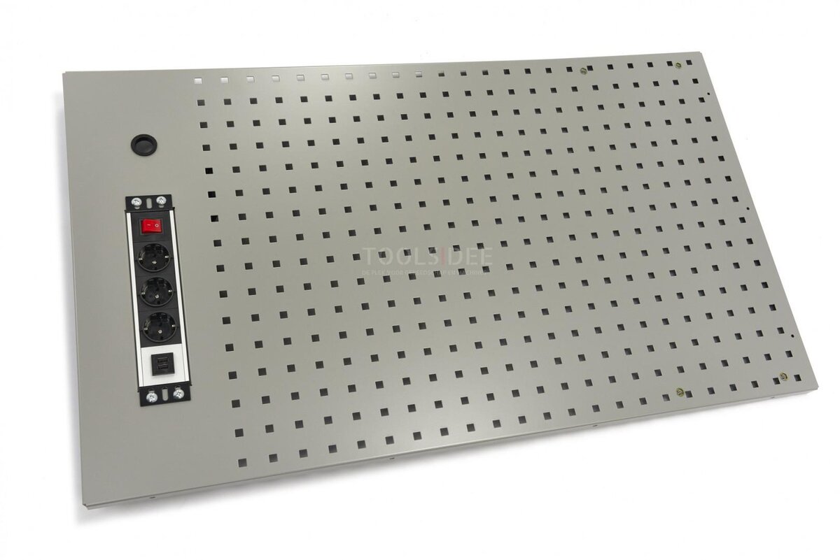 HBM Werkzeugtafel 105 x 61 cm inklusive Steckdose für Werkstattausrüstung