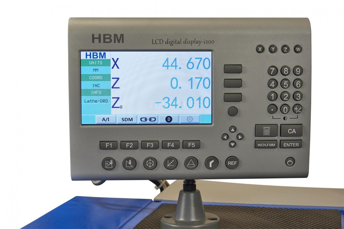 HBM 400 X 1000 Metal Lathe With 3 Axis LCD Digital Readout System HBM 400 X 1000 Metal Lathe With 3 Axis LCD Digital Readout System