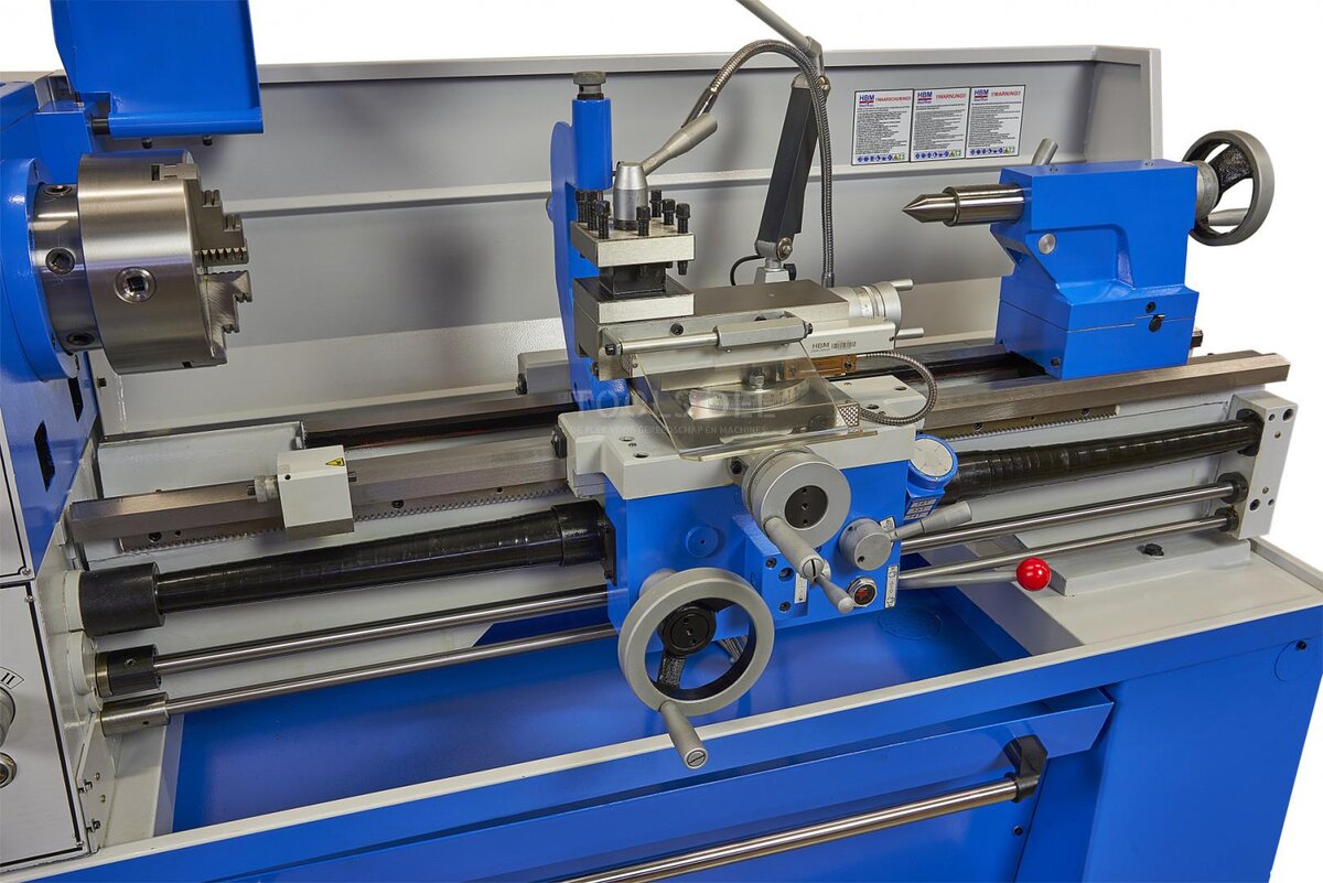 HBM 400 X 1000 Metal Lathe With 3 Axis LCD Digital Readout System HBM 400 X 1000 Metal Lathe With 3 Axis LCD Digital Readout System