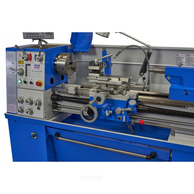 HBM 400 X 1000 Metal Lathe With 3 Axis LCD Digital Readout System