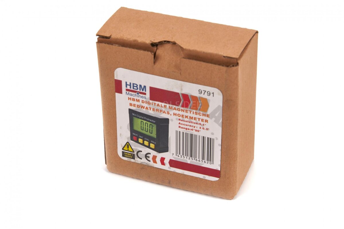 HBM Digital magnetisk bäddnivå, vinkelmätare