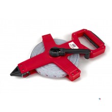 HBM 50 mx 13 mm Glasfiber målebånd, målebånd, landmåler HBM 50 mx 13 mm Glasfiber målebånd, målebånd, landmåler