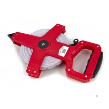 HBM 50 mx 13 mm Glasfiber målebånd, målebånd, landmåler HBM 50 mx 13 mm Glasfiber målebånd, målebånd, landmåler