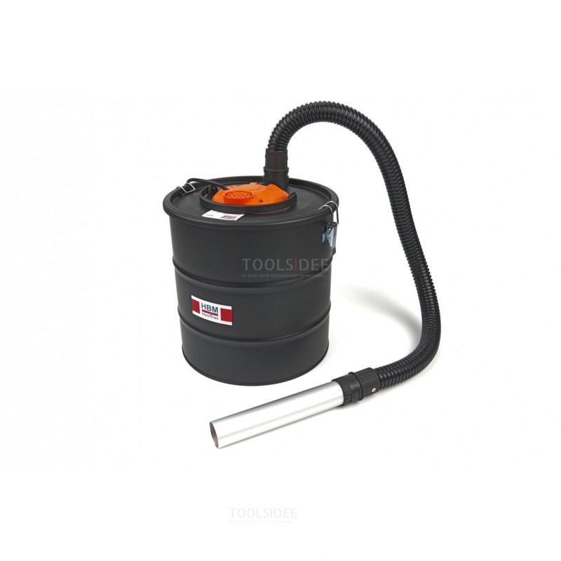 Aspirador de cenizas / barbacoa HBM, Aspirador de 1000 vatios, Incluye 2 filtros de polvo