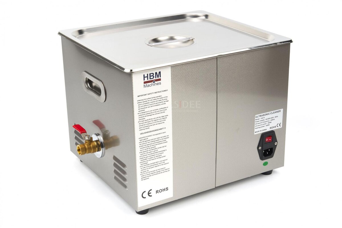 HBM 15 Liter Professional Ultrasonic Cleaner