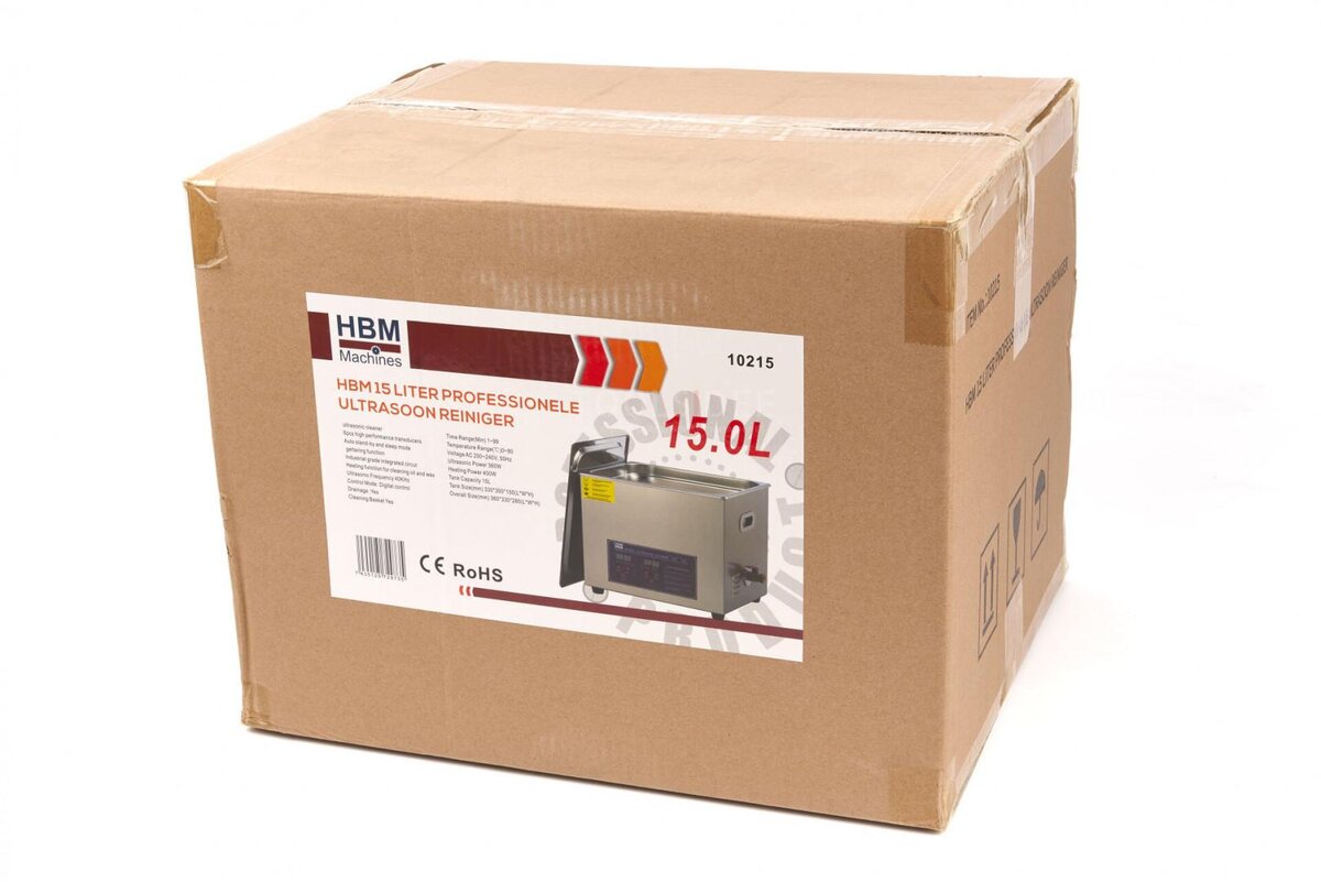 HBM 15 Liter Professional Ultrasonic Cleaner