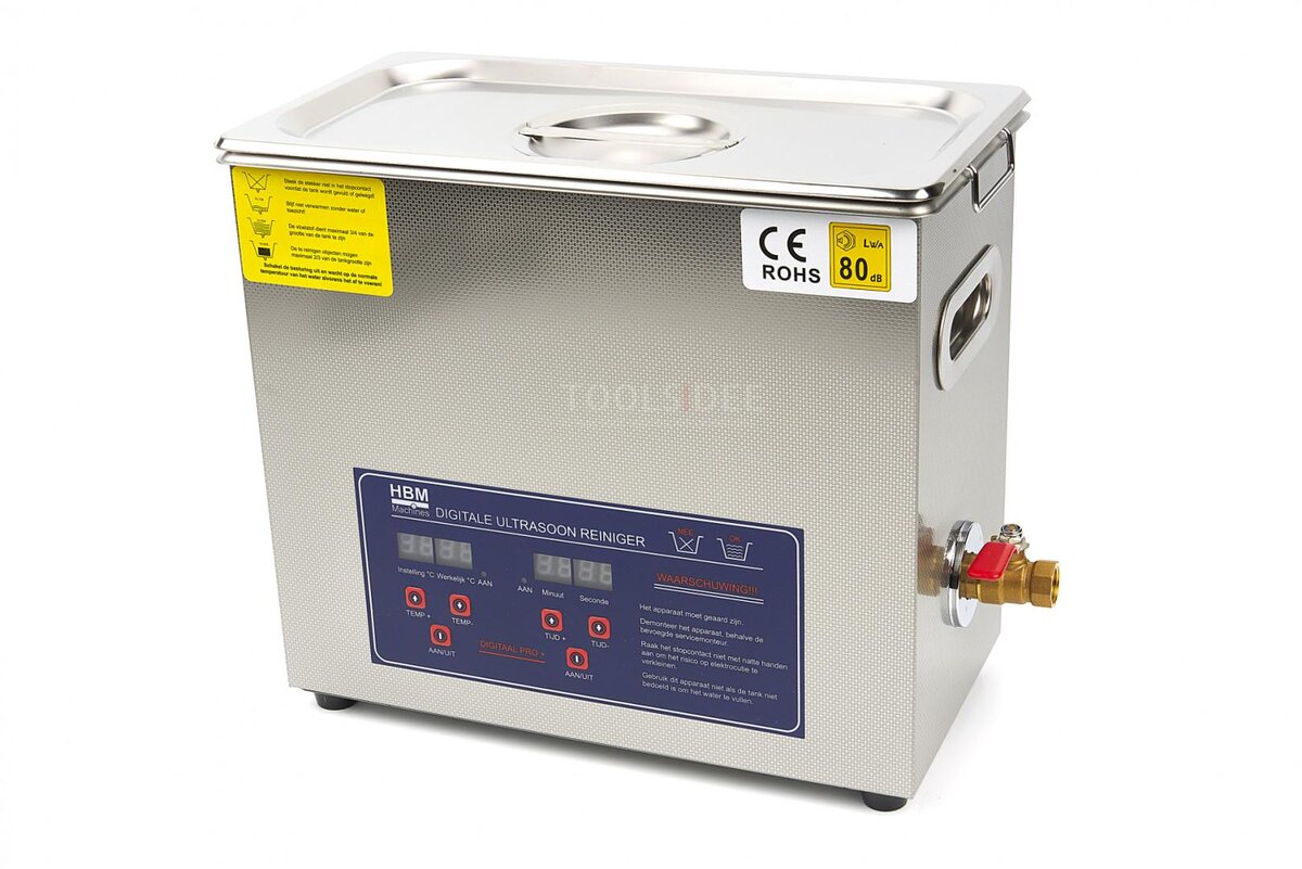 HBM 6.5 Liter Professional Ultrasonic Cleaner HBM 6.5 Liter Professional Ultrasonic Cleaner