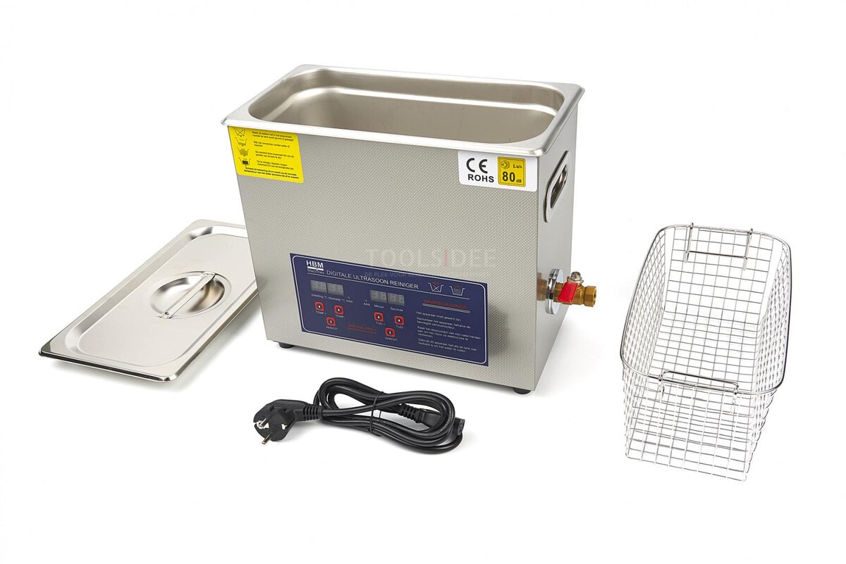 HBM 6.5 Liter Professional Ultrasonic Cleaner HBM 6.5 Liter Professional Ultrasonic Cleaner