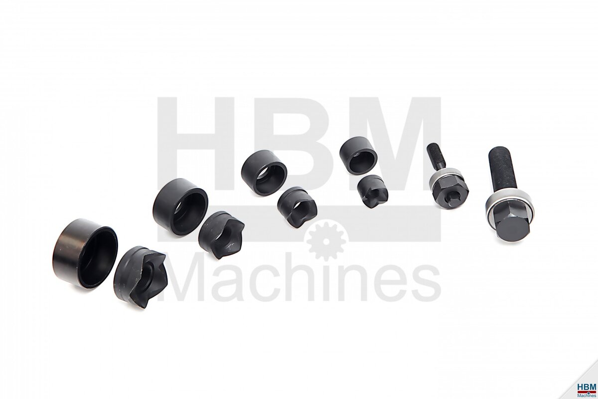 HBM 4-dels plate stempel / skrue sett