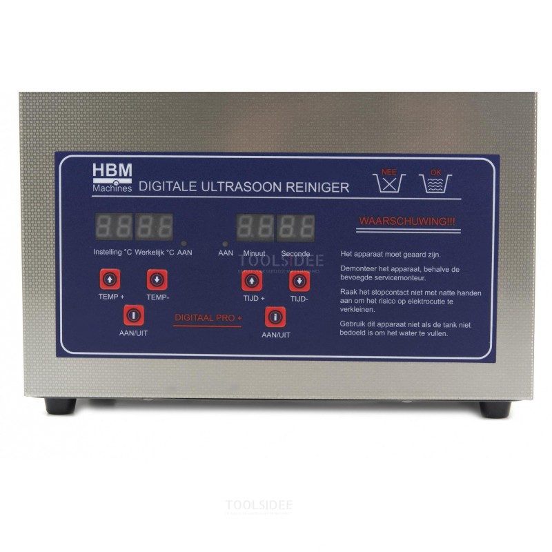 HBM 3,2 litran ammattimainen ultraäänipuhdistusaine