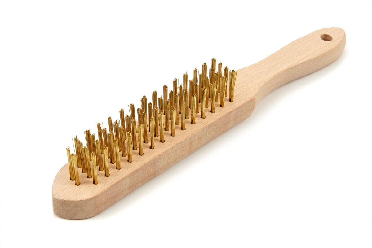 HBM messingtrådbørste 4 rader