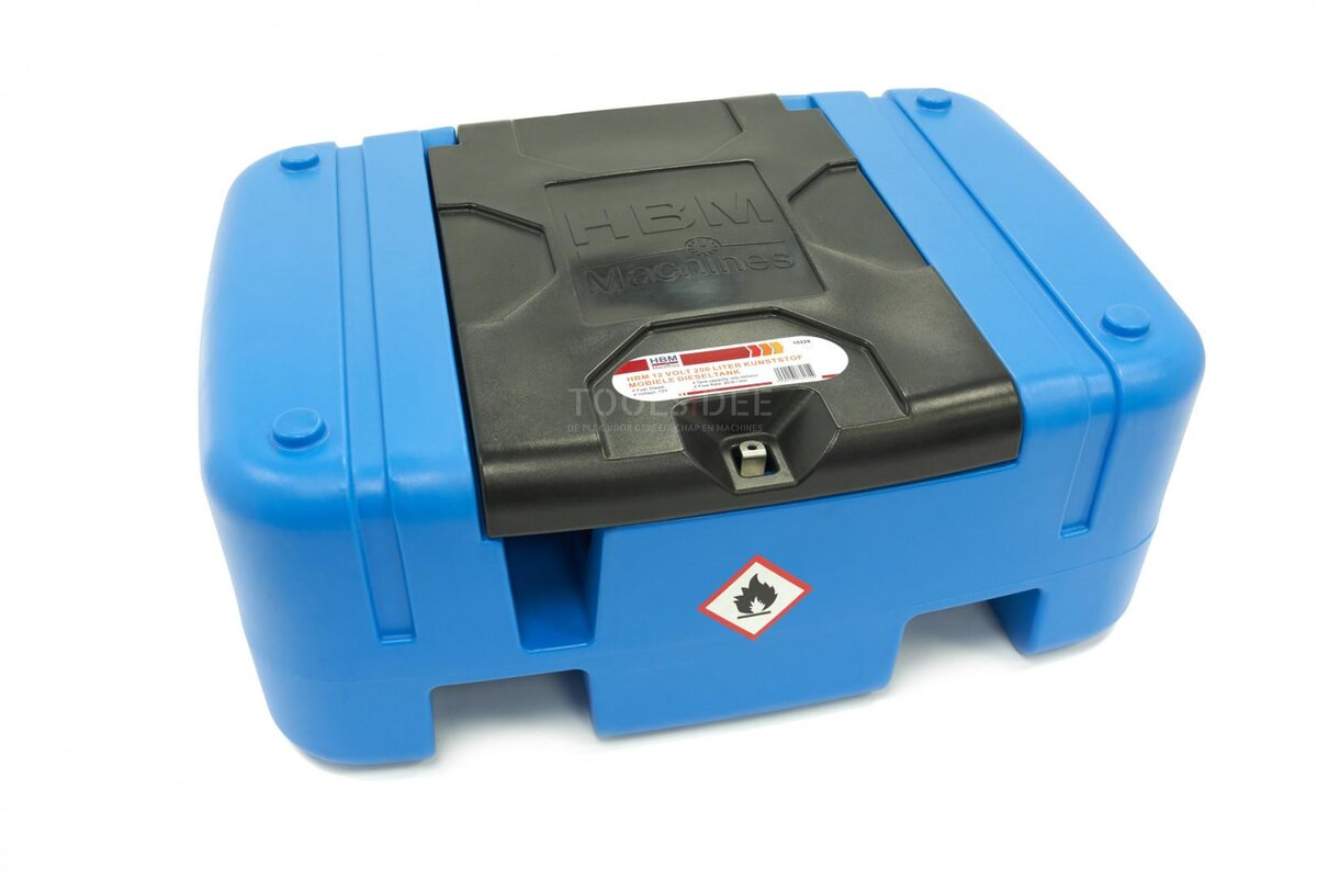HBM 12 Volt 200 liters plastisk dieseltank