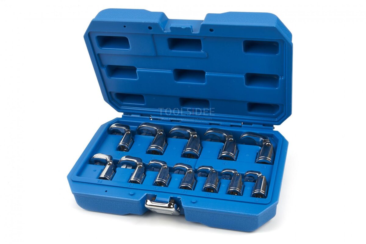 HBM 12-delers vippbar skråfotsnøkkel med 3/8 feste HBM 12-delers vippbar skråfotsnøkkel med 3/8 feste