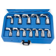 HBM 12-delers vippbar skråfotsnøkkel med 3/8 feste HBM 12-delers vippbar skråfotsnøkkel med 3/8 feste