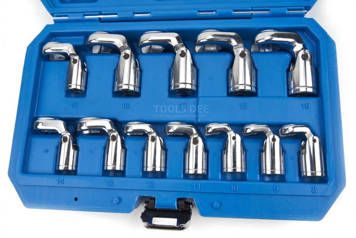 HBM 12-delers vippbar skråfotsnøkkel med 3/8 feste HBM 12-delers vippbar skråfotsnøkkel med 3/8 feste