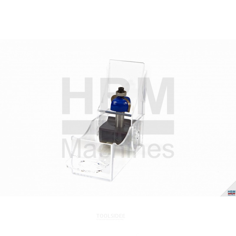HBM Profesjonell HM Semi-hul profilkutter R8 x 25,5 mm. Med styrelager