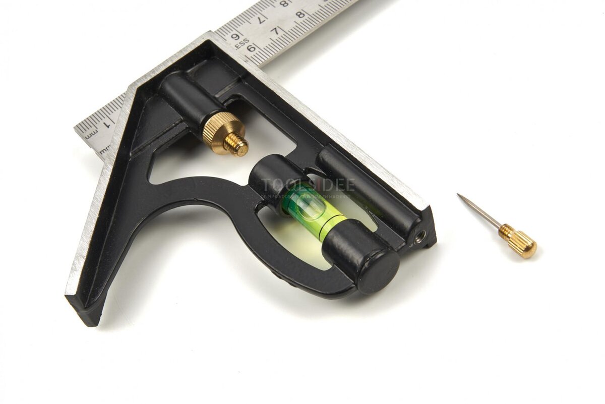 HBM 300 mm. Verstelbare Combinatie Winkelhaak Met Libel