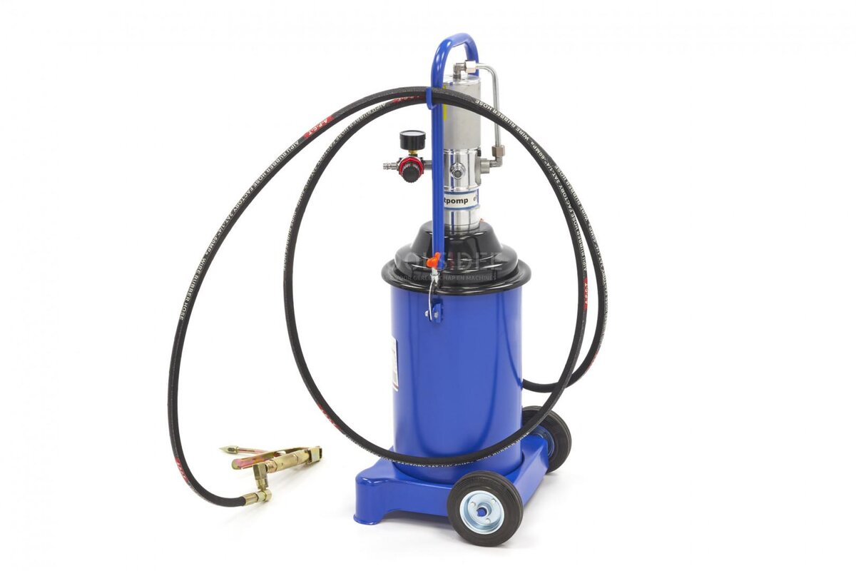 HBM 12 liter mobil pneumatisk fettpumpe 300-400 bar trykk