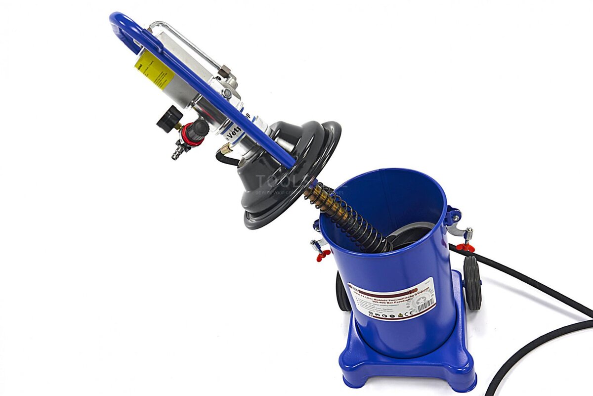 HBM 12 liter mobil pneumatisk fettpumpe 300-400 bar trykk