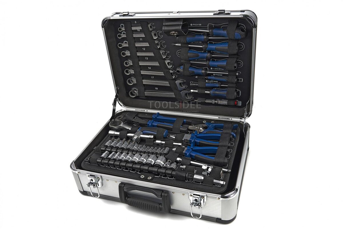 Scheppach TB150 101 Piece Filled Tool Case, Tool Set Scheppach TB150 101 Piece Filled Tool Case, Tool Set